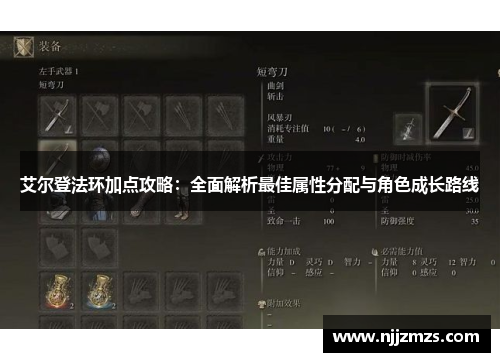 艾尔登法环加点攻略：全面解析最佳属性分配与角色成长路线