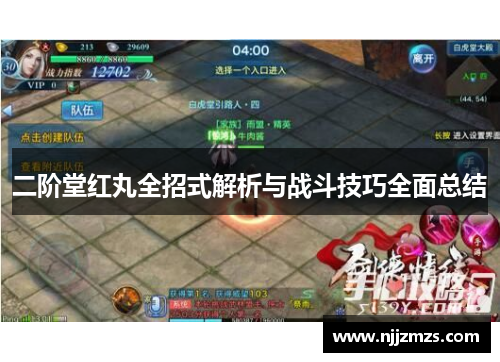 二阶堂红丸全招式解析与战斗技巧全面总结