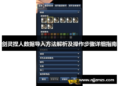 剑灵捏人数据导入方法解析及操作步骤详细指南